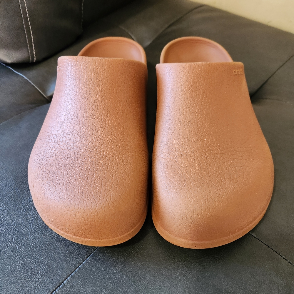 CROCS Women's Slip-On Clogs in Terracotta Orange - Picture 2 of 10